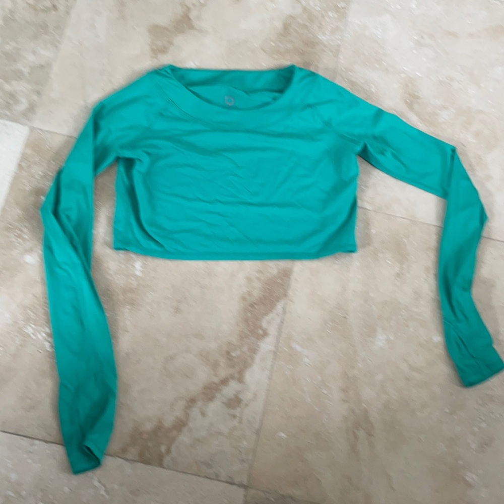 BloqUV Women’s Crop Top Caribbean Blue (small) SPF